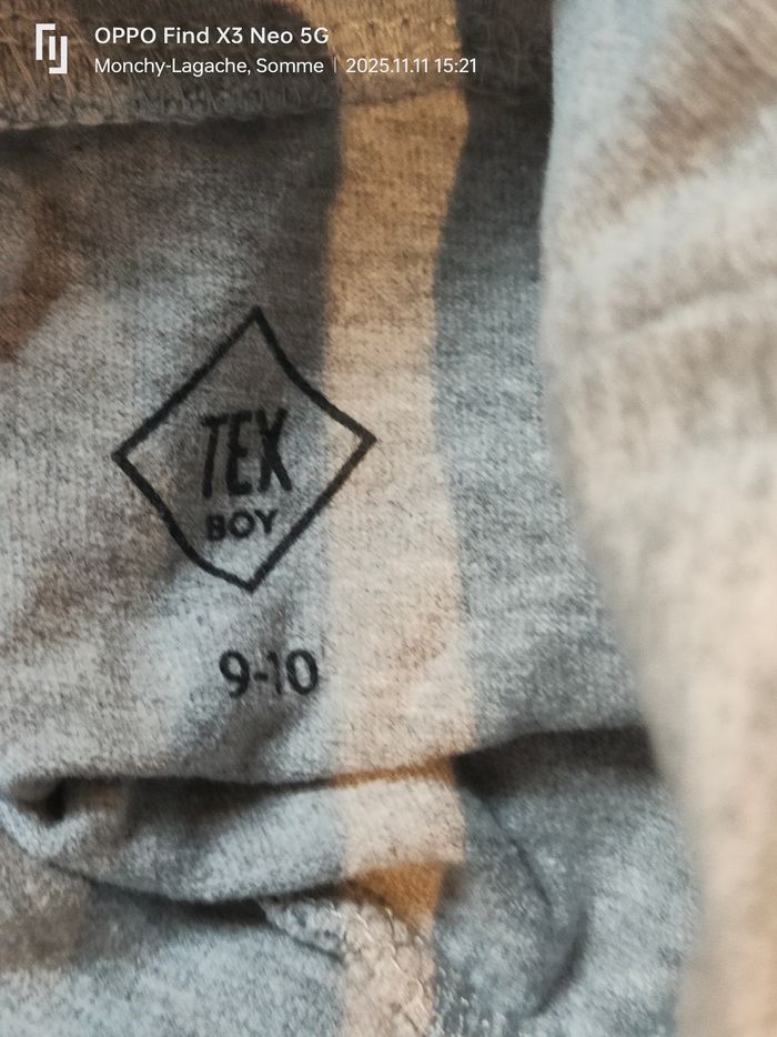 Tee-shirt col roulé 9-10ans Tex boy Réduction jusqu'à -70% - photo numéro 3