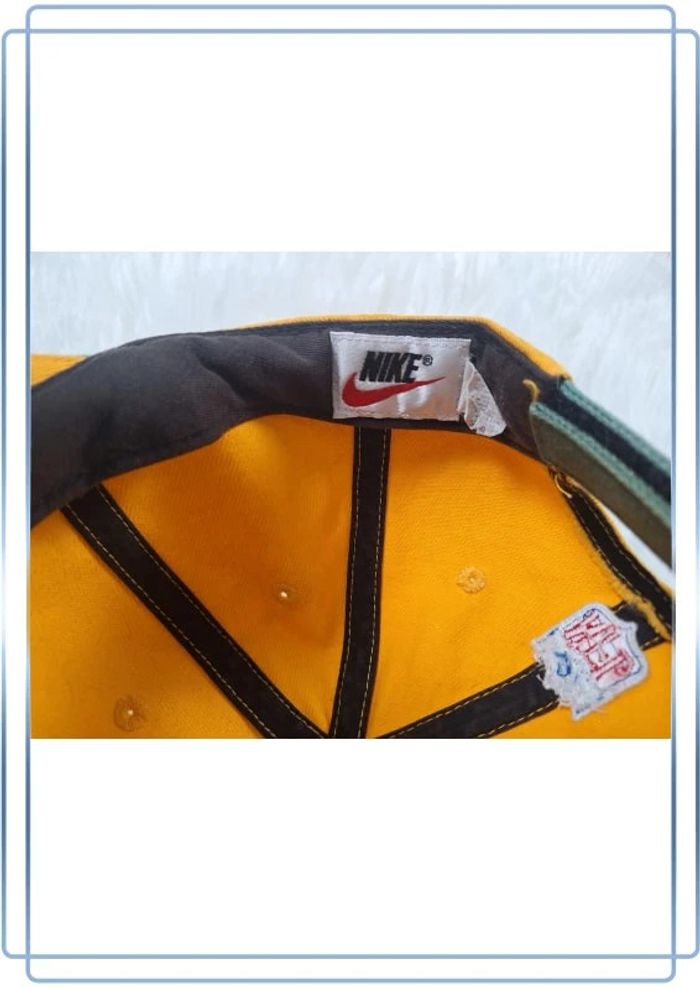 casquette vintage nike/ nfl - green bay packers - moutarde - brodé (532) - photo numéro 8