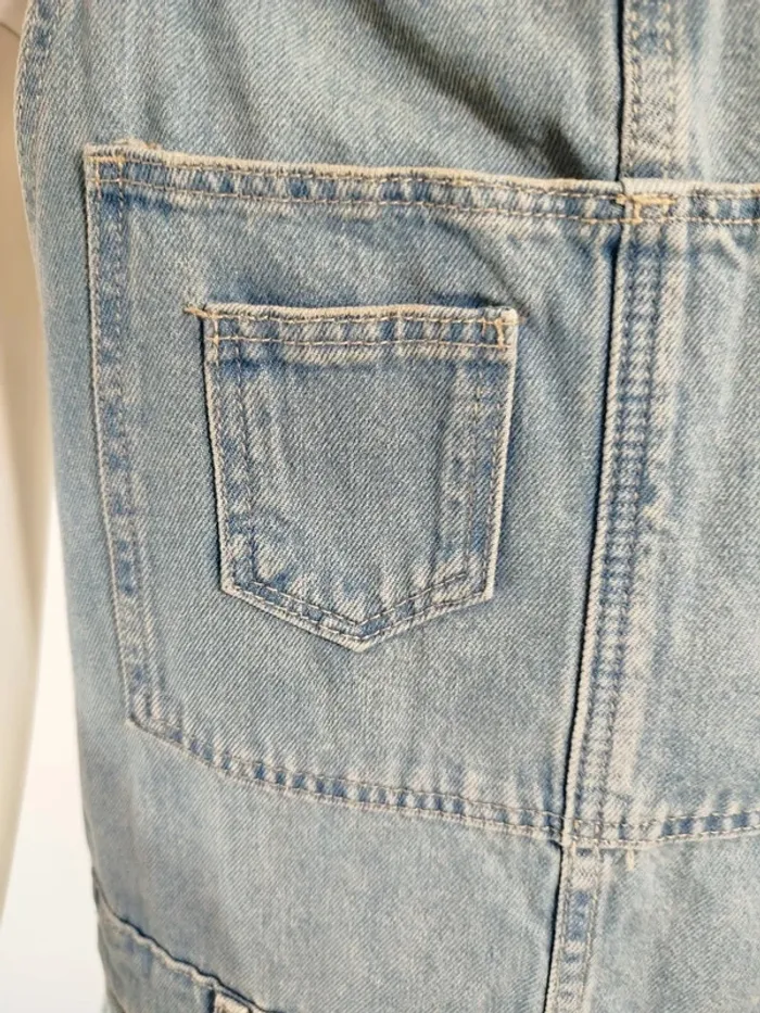 Salopette short en Jean femme - Taille 38 M - A169 - photo numéro 13
