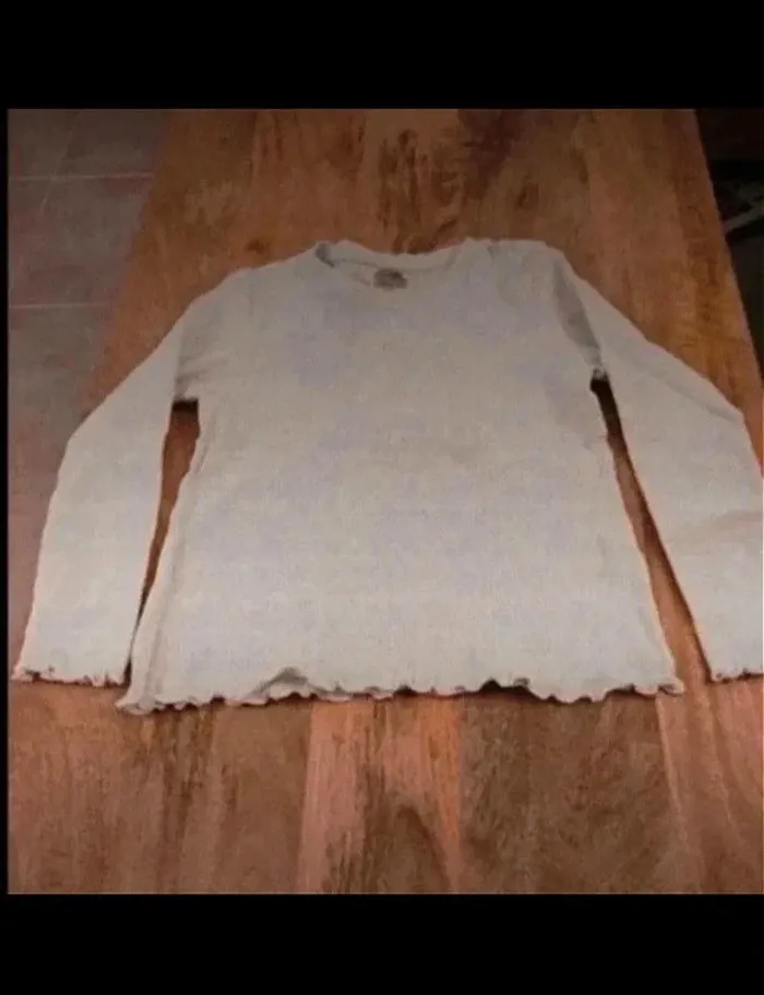 Sous-pull blanc Kiabi fille 6 ans - photo numéro 2