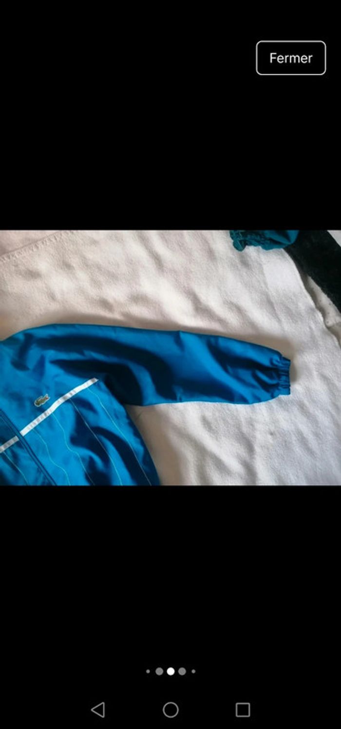 Veste Lacoste Vintage bleu - photo numéro 4