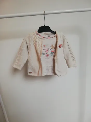 Gilet et T-shirt 9 mois 71cm Sergent Major