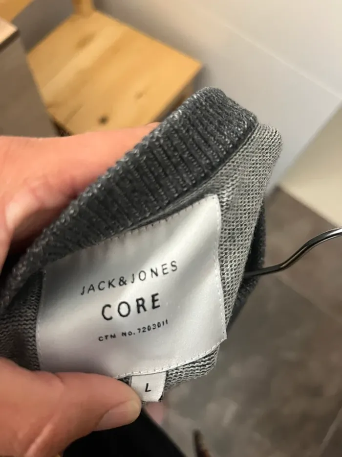 Pull Gris Homme - Jack & Jones - taille L - photo numéro 9