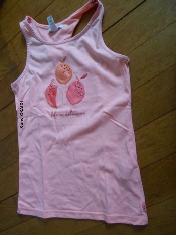 lot de 5 tee shirts okaidi et tape à l'oeil 8 ans