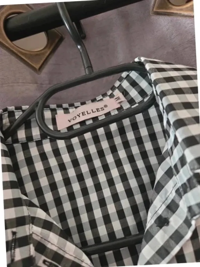 👗 jolie robe chemise vichy très légère - photo numéro 5