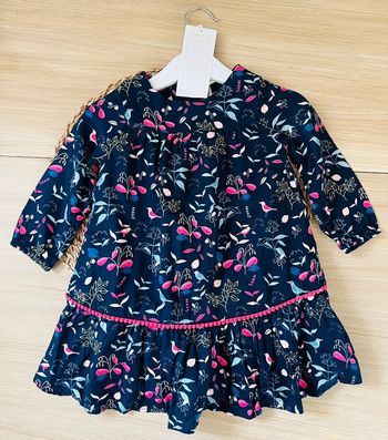 Robe fluide manches longues imprimé fleuri Orchestra