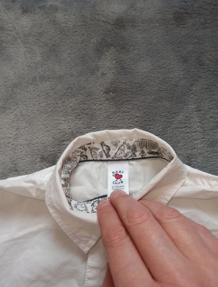 Chemise blanche 6 mois - photo numéro 2