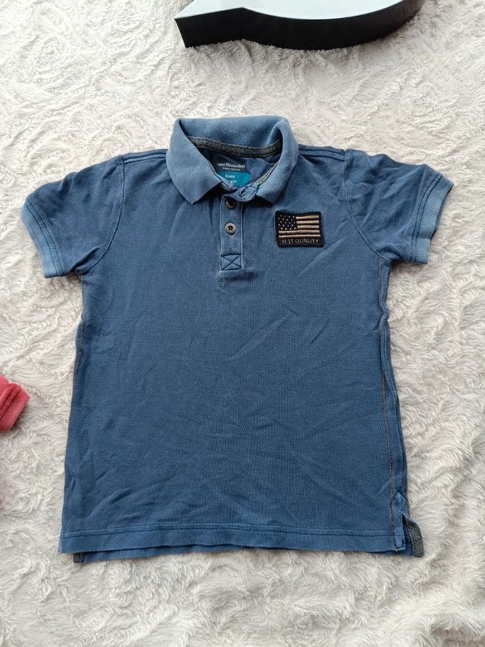 Lot de 2 polos manches courtes Garçon 4 ans Amérique Vertbaudet 100% coton - photo numéro 11
