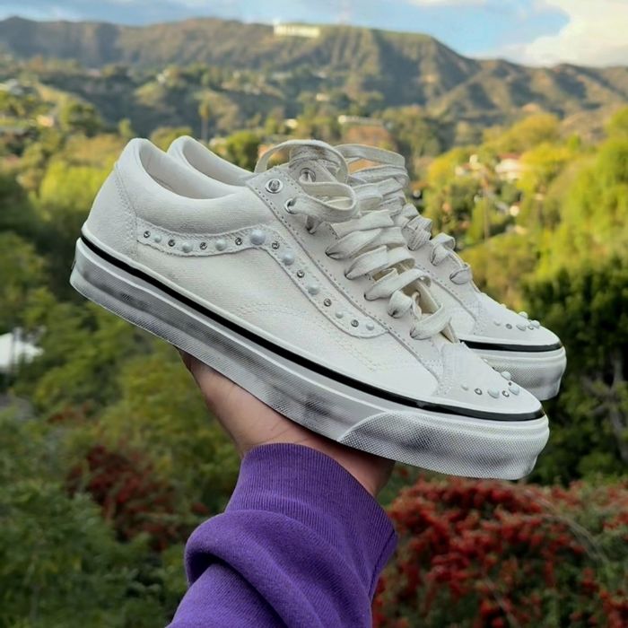 Vans LX OLD SKOOL 36 Pearlized Pack Marshmallow - photo numéro 3