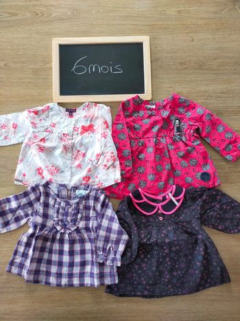 Chemises /tuniques fille taille 6mois