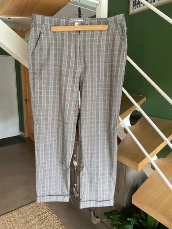 Pantalon mango a rayures