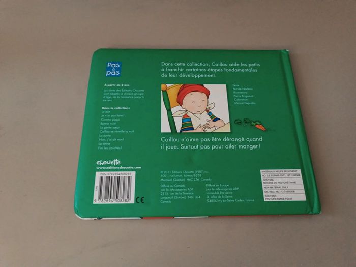 Caillou je n'ai pas faim chouette - photo numéro 2