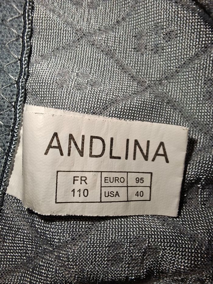 Soutien-gorge ANDLINA Gris Perle – Motif Losanges – Taille 110E (FR) - photo numéro 4