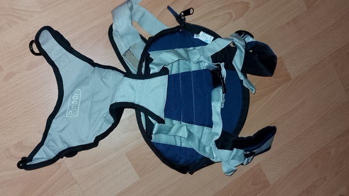Porte bébé  PINPON bleu et gris - photo numéro 2