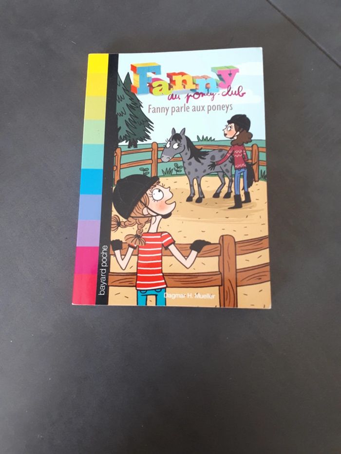 Livre Fanny au poney club, Fanny parle aux poneys