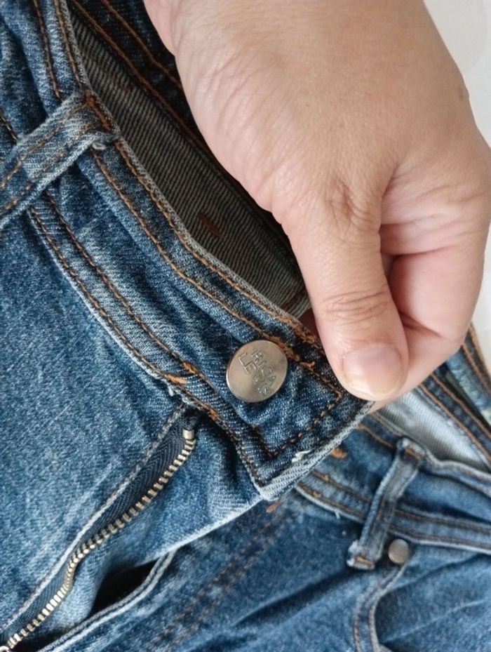 Pantalon jeans femme Rica Lewis taille 40 jambes larges pattes d éléphants - photo numéro 6