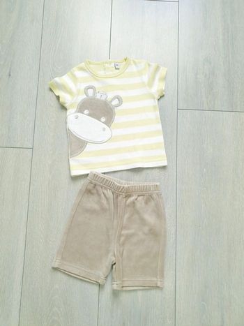 Ensemble 2 pièces été.  Garçon 6 mois