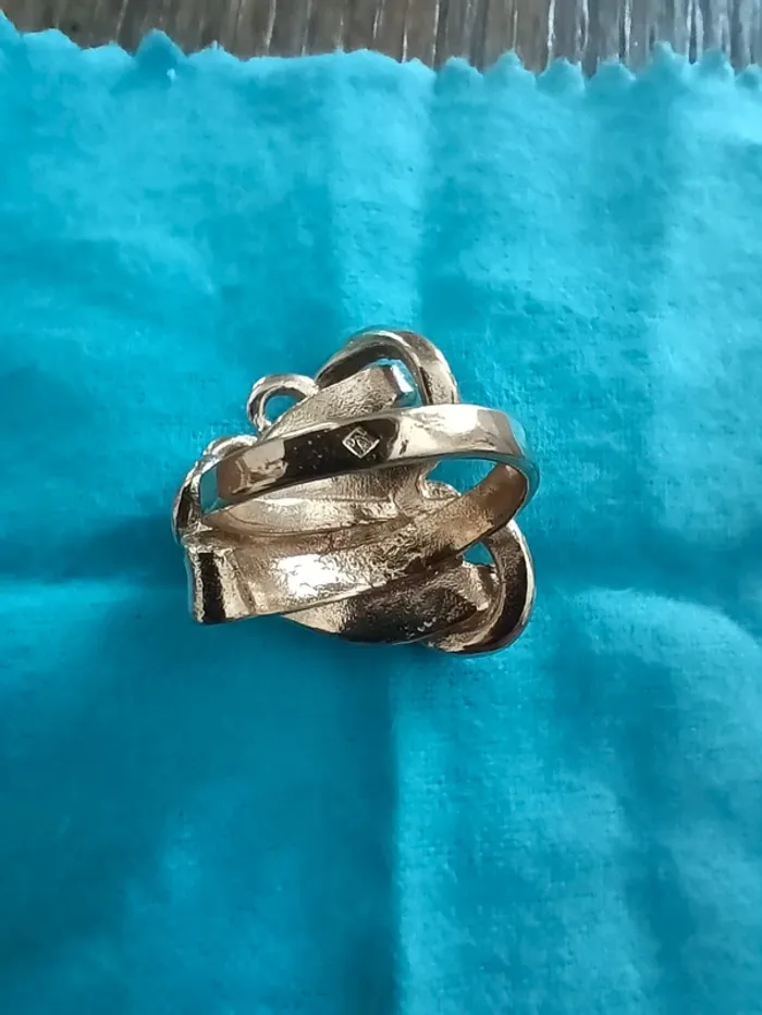 Bague chunk vintage doré - photo numéro 4