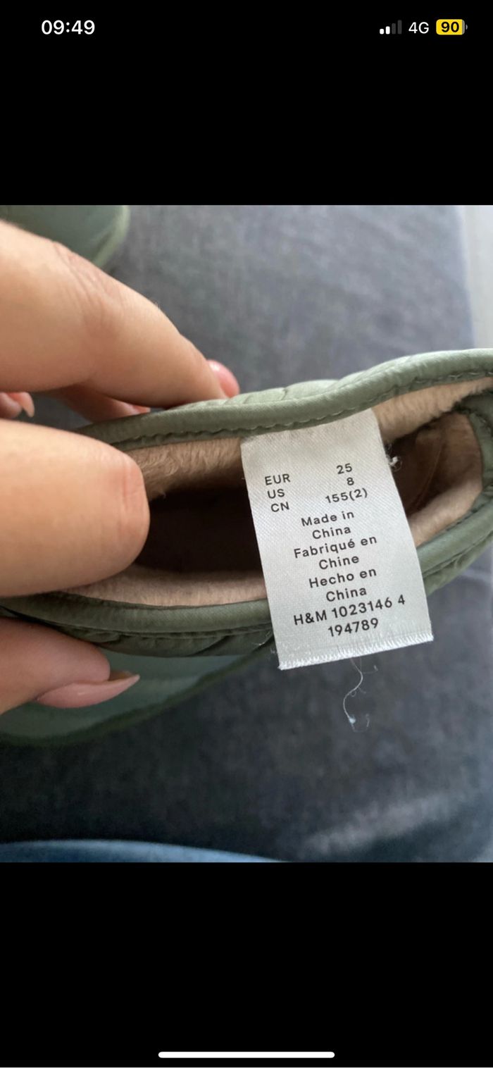 Bottines kaki enfant H&M taille 25 - photo numéro 4