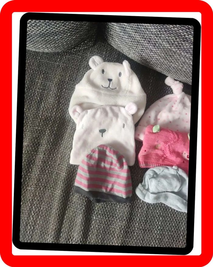 Lot de bonnets naissance - photo numéro 2