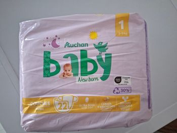 Couches jetables taille 1 (2/5 kgs)