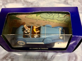 Voiture Lincoln Torpedo Tintin  des Cigares du Pharaon Atlas