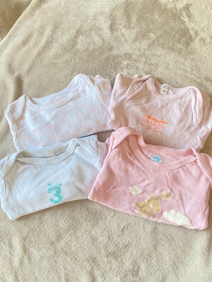 Lot 4 bodies manche longues