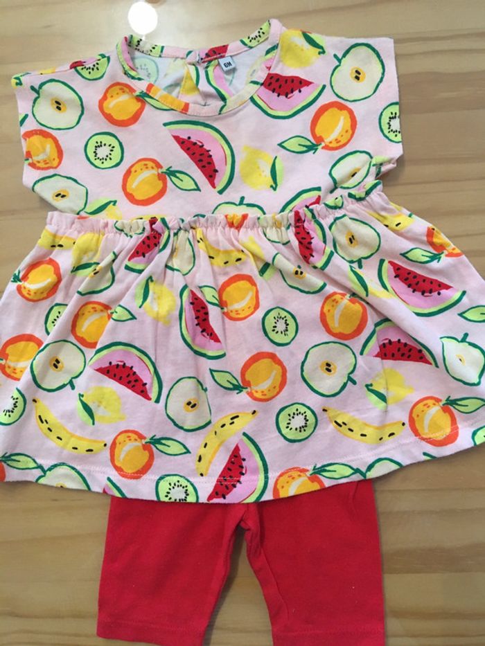 Ensemble haut et legging 6 mois - photo numéro 2