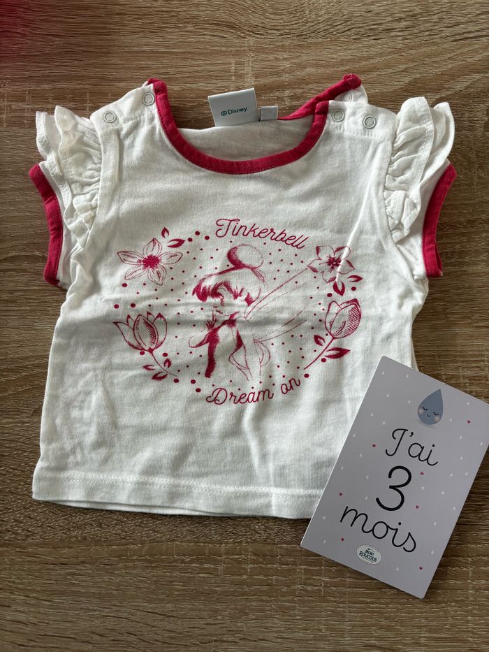 Tee shirt fée clochette DISNEY t.3m
