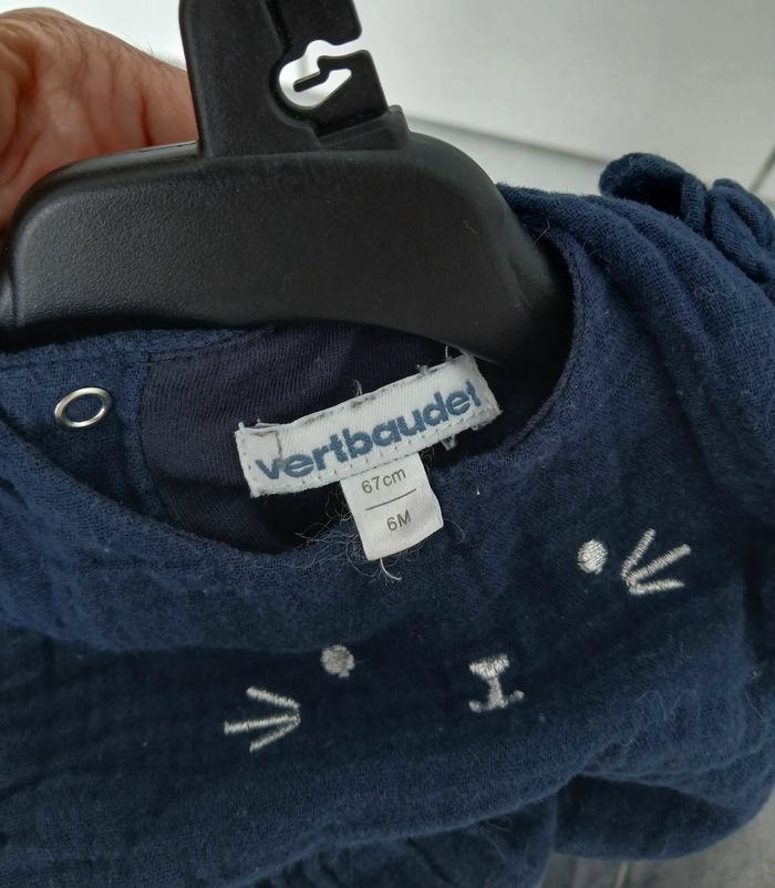 Combinaison Vertbaudet taille 6 mois - photo numéro 2