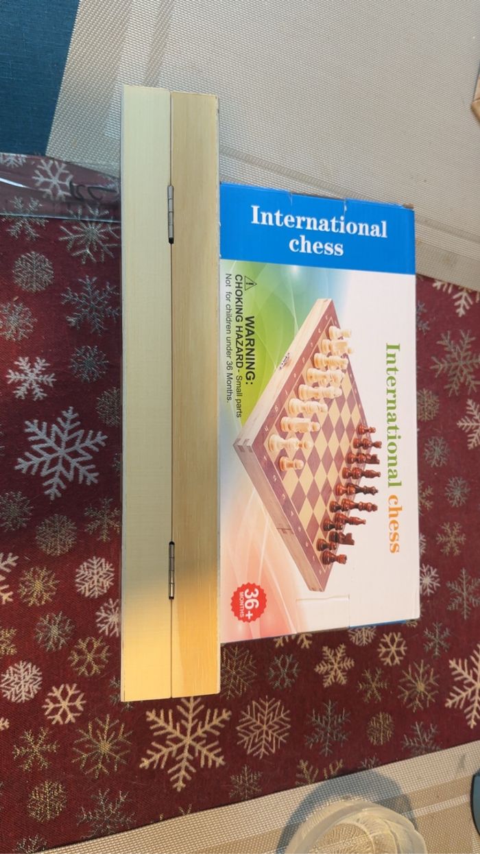 Échiquier en bois aimanté – Jeu d’échecs neuf - photo numéro 7