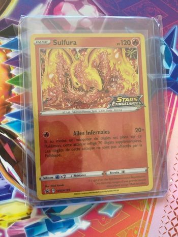 Carte Pokémon Sulfura stamp épée bouclier Kanda