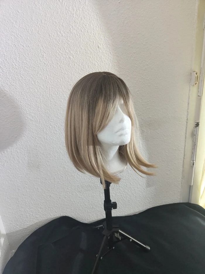 🎀 Promo 🎀 Perruque Naturelle Blond Ombré Glamour - photo numéro 6
