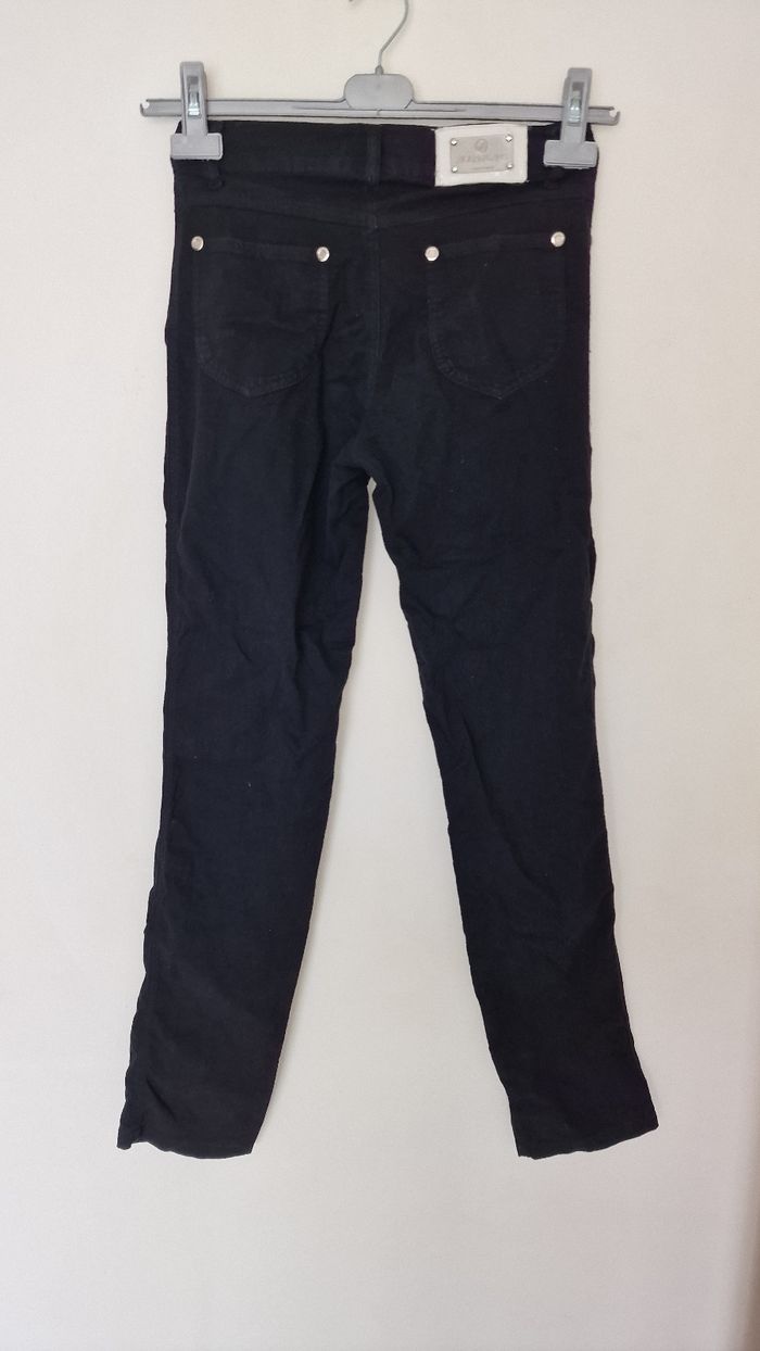 Pantalon coton stretch noir taille 34 36 coupe droite  Aquajeans - photo numéro 3