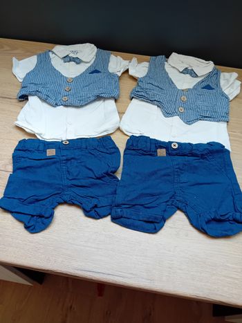 Deux ensembles costumes 9 mois