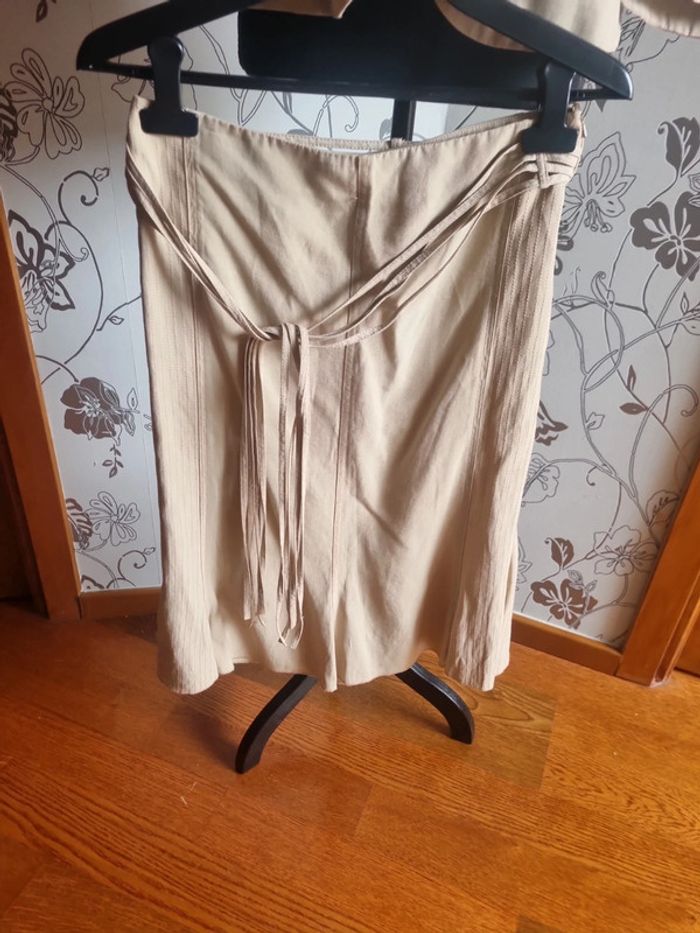 Ensemble jupe et veste beige - photo numéro 4