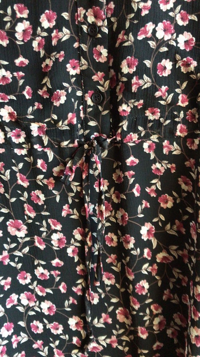 Robe chic fleuris marque vintage dressing taille M/L - photo numéro 2