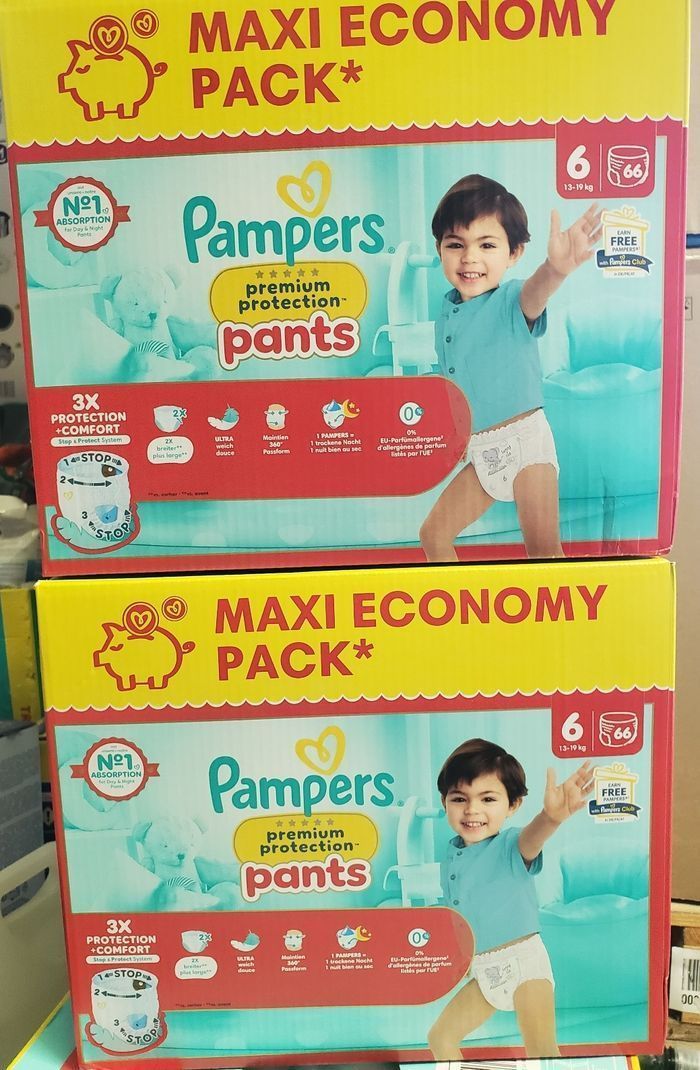 Couches pampers prenium protection taille 6, 132 Couches.