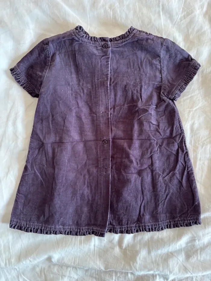 Robe velours Zara baby 9-12 mois parfait état - photo numéro 5