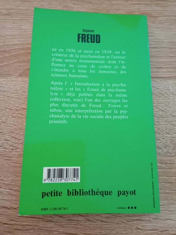 Freud 📚 Totem et tabou - photo numéro 2