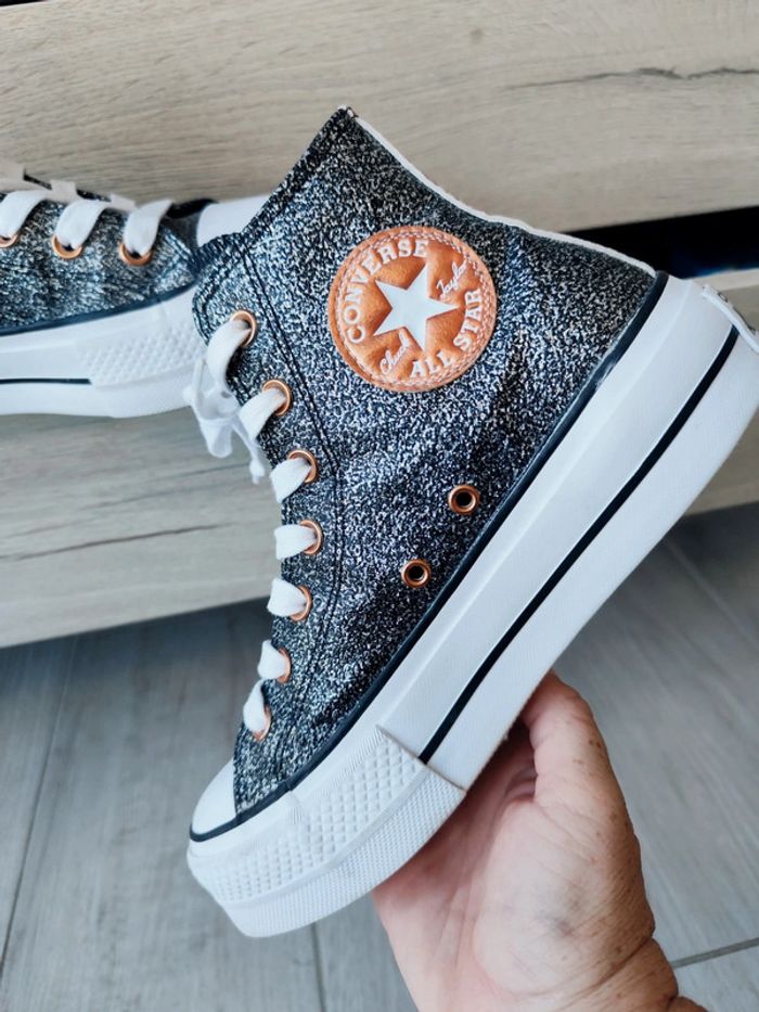 Converse plateforme glitter - photo numéro 3