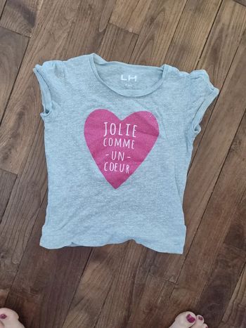 Tee-shirt joli comme un coeur