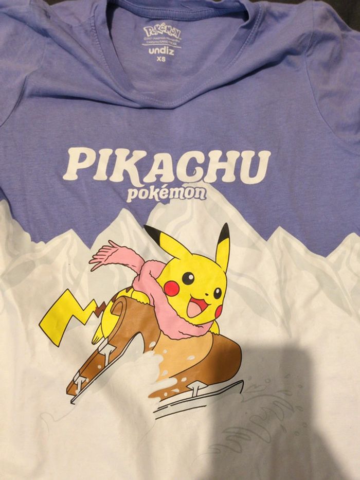 T shirt rose pikachu - photo numéro 3