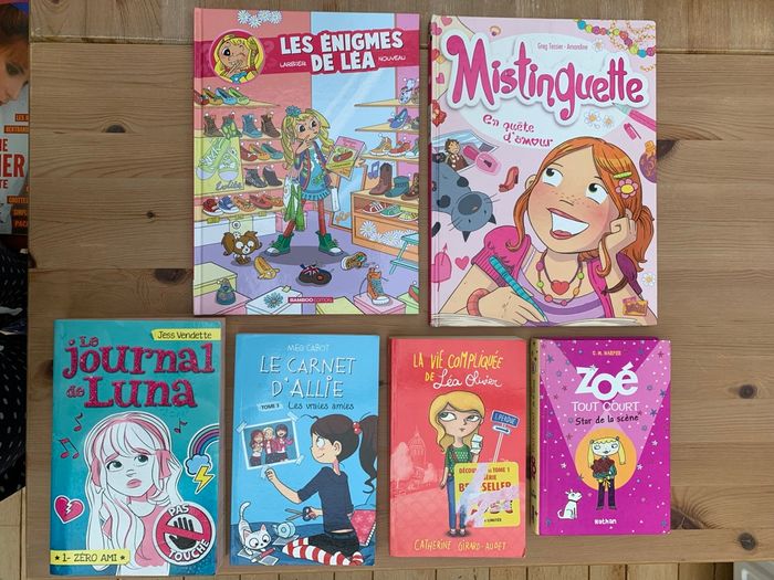 Lot 6 livres fille - Pré-ado