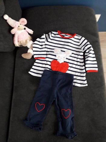 Ensemble tunique + pantalon 12 mois