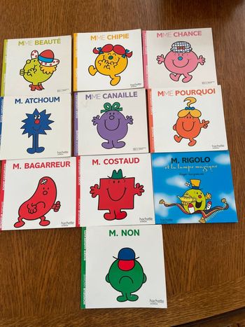Lot de 10 livres Monsieur Madame