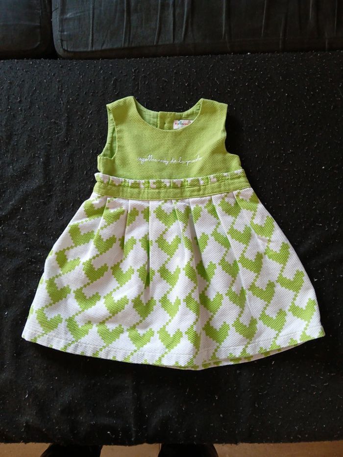 Ensemble robe/gilet 18 mois fille - photo numéro 2
