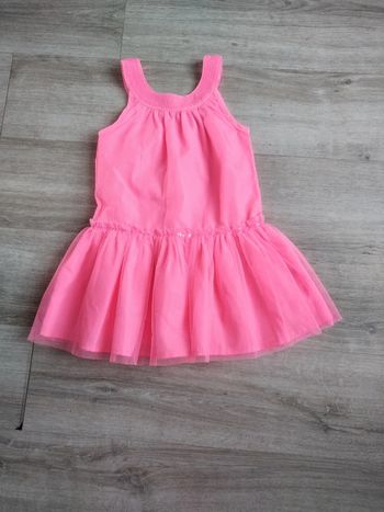 Robe rose fluo 3 ans