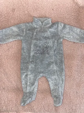 Pyjama velours mixte