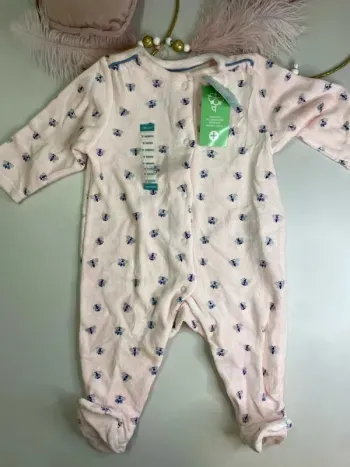 Pyjama bébé fille - neuf - papillon - Obaïbi - Taille 9 mois